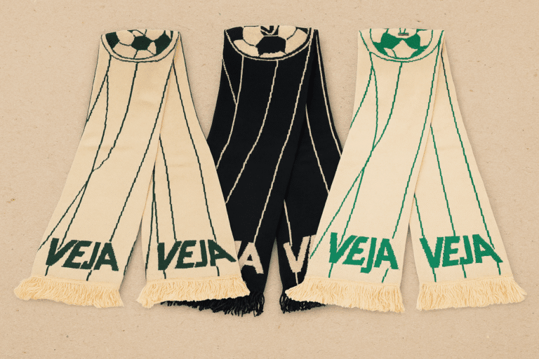 Eco-Friendly Custom Scarves for VEJA – Made in Europe from Recycled Cotton